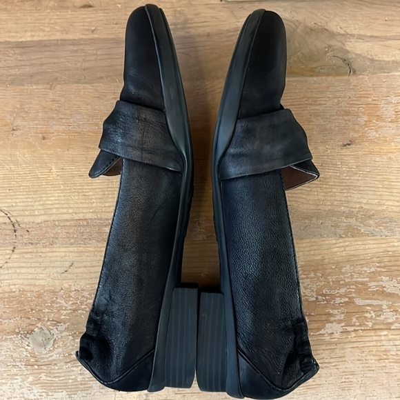 Dansko Karen Loafer Burnished Black Nubuck Leather Bow Ruching Size EU 40 9.5-10 - Picture 6 of 11